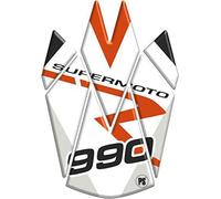 Paraserbatoio.it protector de depósito de resina adhesiva efecto 3D para motocicleta compatible con KTM Supermoto 990 v1