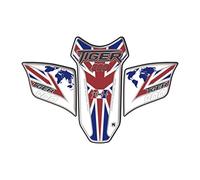 Paraserbatoio.it protector de depósito de resina adhesiva efecto 3D para motocicleta compatible con TRIUMPH Tiger 800 2010 17 v2