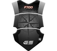 Paraserbatoio.it Protector de depósito resinado adhesivo efecto 3D para moto compatible con BMW F 700 GS hasta 2015 (grey)