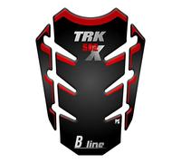 Paraserbatoio.it Protector de depósito resinado adhesivo efecto 3D para moto compatible con PS Benelli TRK 502 X rojo