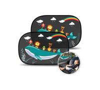 Parasol autoadhesivo para coche, negro, protección UV, fácil de instalar, cubierta de ventana duradera para uso diario.