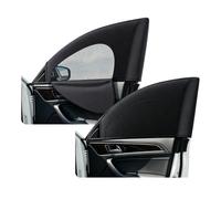 Parasol Coche Bebe Compatible con Seat Exeo,2 Piezas Kit de Ventana Trasera,Transpirable y con Aislamiento térmico,con Cremallera para Cambiar fácilmente Entre Dos Modos(Black)