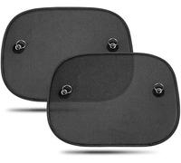 Parasol Coche Bebe Lateral Accesorios Coche,Parasol Ventanas traseras Ventana Coche Tela Malla Doble Nailon y PV para Proteger del Sol a Bebés y Mascotas, Bloqueo de Rayos