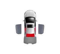 Parasol Coche con Parasol Magnético para Parabrisas Delantero De Coche Cortina Plegable Malla para Ventana Lateral Trasera para Q2 SQ2 2017-2021 2022 2023 2024(3*Rear Back)
