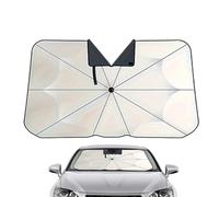 Parasol Coche Delantero, 140x80 Cm Paraguas Parasol Coche con Ventosa Bidireccional Y Soporte Ajustable, Previene El Envejecimiento Interior, Robusto Y Duradero, Fácil De Guardar