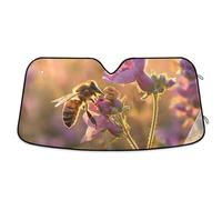 Parasol Coche Delantero Bee Nature Flower Field Funda Plegable Parabrisa Delantero Protección Frontal Cubierta De Parabrisas Protección UV Parasol para Parabrisas para Intemperie SUV Furgonetas S