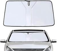 ISTOVO Parasol Coche Delantero para Chrysler Voyager IV/Grand Voyager IV 2001 2002 2003 2004 2005 2006 2007 2008, Parasol Coche Delantero Plegable, Aislamiento TéRmico Rayos UV,Silver