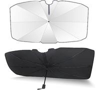 Parasol Coche Delantero para Seat Leon KL 4 ST FR MK4 2020-2024, Plegable, Borde Antirayaduras UV Parabrisas Paraguas Rotación 360°