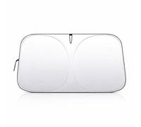 Parasol Coche Delantero para Tesla Model Y Juniper 2025 2026, Protector Solar Parabrisas de Titanio y Pegamento Negro, UV 99%, Plegable,145 * 80cm