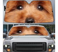 Parasol Coche Delantero Paraguas Luna De Coche Plegable Parasol para Parabrisa Universal para SUV Vehículos Camión Ojos De Perro Caniche Toy, Hermosos Ojos De Perro Caniche Toy M