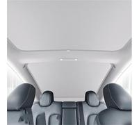 Parasol Coche Delantero Parasol para Techo De Cristal, para Tragaluz Delantero Y Trasero para Tesla, Modelo 3/Y/3 Highland/Y Juniper, 2 Uds(3Highland White)