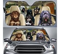 Parasol Coche Delantero Portátil Parasol para Parabrisa Protección Solar para El Parabrisas Universal para Vehículos Perros Cao Da Serra De Aires, Cao Da Serra De Conductores De Perros M