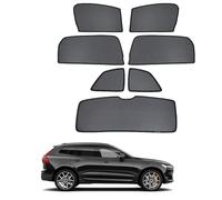 Parasol Coche Infantil Lateral Protector Solar para Volvo XC60 2ND 2017-2023 Parasol Ventana con Imanes Protección UV Accesorios Negro Parasol Protección para Bebé Mascotas,7pcs