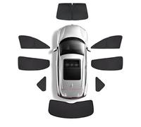 Parasol Coche Lateral para Tesla Model S 2012-, Coche Fundas Ventanas Privacidad Anti-UV Ventana Lateral Cortinas Accesorios,8 PCS Full