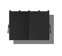 Parasol Coche Mosquitera Telescópica De 2 Capas para Ventana Coche Magnético, Cubierta Solar, Protección UV, Bloque, Cortina Malla Parasol Lateral Coche