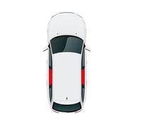 Parasol Coche para A4 para Avant B8 2007-2015 Coche Magnético Parasol Ventana Cortina Marco Parabrisas Delantero Malla Parabrisas Parasoles(2PCS Rear)