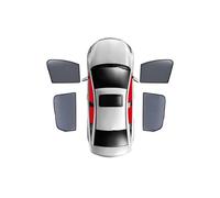 Parasol Coche para Ford para Ranger P703 2023-2025 Parasol Cubierta Cortina Parabrisas Delantero Ventana Lateral Trasera Visera Malla Parasol Luna de Coche(4PCS Front Rear)