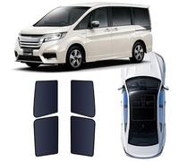 Parasol Coche para Honda Stepwgn 2015 2016 2017 2018 2019 2020 2021,Protector Solar Automóviles Magnético Plegable Parasol de Coche para Descanso, Front Side Windows + Rear Side Windows 4PC