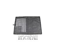 Parasol Coche para Jeep para Wrangler TJ 1997-2006 Parasol para Techo De Coche Malla Aislante Anti-UV Protector Solar Coche(Flag)