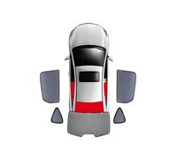 Parasol Coche para Mercedes para Benz EQC SUV 2019-2024 Parasol Ventana Trasera Coche Lateral para Bebé Parasol para Parabrisas Delantero Cortina Parasol(5PCS Rear Train Back)