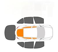 Parasol Coche para Outlander 4 Dr SUV 2014-2021 Cortina Magnética Malla Marco De Parabrisas Delantero Parasol para Ventana Coche(Full Vehicle-7Pcs)