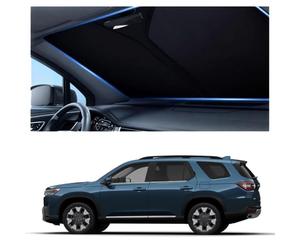 Parasol Coche para Pilot 4th Gen 2025-2026 | Cubierta de Parabrisas Delantero Plegable, Protección Solar y Térmica, Accesorio Interior para Verano