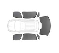 Parasol Coche para Polo 6 para Hatchback 2017-2024 para VW Cortina De Malla Marco del Parabrisas Delantero Coche Magnético Parasol Ventana Parasol Ventana Coche(2PCS Rear)