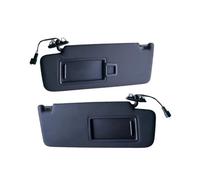 Parasol Coche para VW para Golf 7 para Jetta MK7 para T-Cross para Passat B8 para E-Golf para T-Roc 5GG857551 Panel De Visera Frontal Coche Espejo Maquillaje Visera Solar(Negro,1 par)