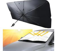 Parasol Coche Paraguas Plegable para Porsche Panamera (G1) 2009-2013, Parasol Coche Delantero Protección UV Parasol Paraguas Parasoles Coche Luna Delantera,L
