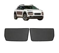 Parasol Coche Ventana Lateral Infantil para C4 Cactus 2015-2023 Parasol Ventana Cortinas Magnética Protección UV Solar para Bebé y Mascotas Negro,Rear-window-2PCS