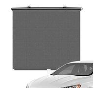 Parasol Coche Verano Enrollable Automático - Cortina Tipo Rollo | Malla Protección Solar Aislamiento Térmico Bloqueo Luz | PVC + Barra Metal, 40x60cm A 68x125cm