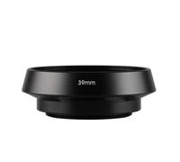 Parasol Corto con ventilación y Rosca de Metal Negro de 39 mm Compatible con cámaras Canon DSLR.