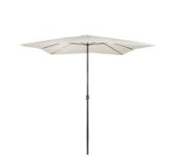 Parasol cuadrado aktive garden ø300x275 cm mástil aluminio crema 300 cm
