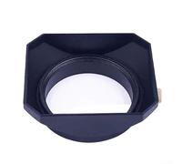 Parasol cuadrado de metal de 46 mm para cámaras sin espejo, diseño retro para un mejor control sobre la exposición y el contraste en fotografía (plata)