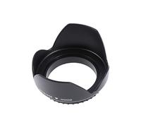 Parasol de 58mm para Lente Dslr, Diseño de Rosca y Pétalo | Plástico ABS Negro, 1 Pieza, para Olympus DSLR y Lentes Compatibles, Viaje y Contraluz