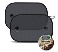 Parasol de Coche, LEWONPO Parasol Coche Bebe, Coche Sun Shade para Proteger del Sol a bebés y Mascotas, Bloqueo de Rayos UV Nocivos,Fácil instalación, Pack de 2 Unidades, 50 x 30 cm