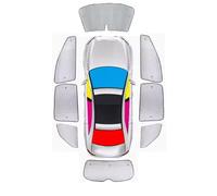 Parasol de Coche para BYD para Song para Pro SA2 2019~2025 8 Unidades con Aislamiento Térmico Parasol Parabrisas Coche Parasol Ventana Coche(Car Full Set)