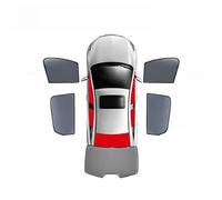 Parasol de Coche para Mercedes Benz GLE W167 2019-2024,Parasoles de Ventana Lateral Trasera Delantera,Cortina de Visera de Nailon magnética Personalizada,AII-Black-5PCS Front+Rear+Back