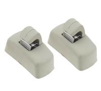 Parasol de Coche para VW para Transporter T4 T5 T5.1 T6 3B0857563 2 Piezas Clip para Visera Interior Visera Gancho Clip Soporte Parasol para Parabrisas(Beige)