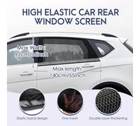 Parasol de Coche, Parasol Coche Bebe para Ventana Lateral Trasera, Pack de 2 Unidades, con protección UV para bebés,Aplicable a la mayoría de los Modelos de automóviles