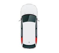 Parasol de Coche Parasol Magnético para Ventana De Coche Marco Parabrisas Delantero Malla Cortina para Land para Rover para Range para Sport L494(2PCS Side Triangle)