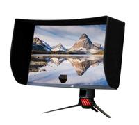 Parasol de Cuero para Monitor, Visera Ajustable antideslumbrante para monitores de 21 a 32 Pulgadas, Cobertura Desmontable en Todos los Lados(27S (Curved Screen))