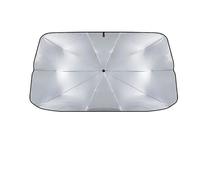 Parasol De Goma para Coche Protección UV Plegable Alta Sombra Parabrisas Delantero Plateado Parasol Coche(S)
