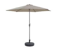 Parasol de jardín aluminio "sol" - crudo - ø3m con base