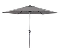Parasol de jardín de aluminio - sol - circular - ø 3m - gris