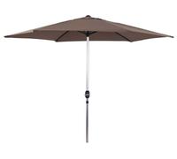 Parasol de jardín de aluminio - sol - circular - ø 3m - gris topo