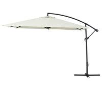 Parasol de jardín en aluminio "ilios 3" - cuadrada - 3 x 3 m - crudo