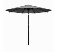 Parasol de jardín Round Garden Parasol 3m para Paraguas Tombra de Sol al Aire Libre Patio Beach Blaky Tilt Grey Patio Paraguas Garden Gardin
