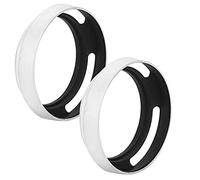 Parasol de Lente 2 Piezas Parasol de Lente Ahuecado de Aleación Aluminio 58 Mm / 2,3 Pulgadas para Cámara Metal Plateado Controle el Reflejo con Cubierta de Lente Evite la Luz de Interferencia