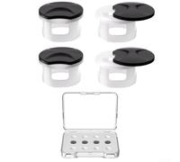 Parasol de lente, parasol LED ajustable para Meta para un ajuste perfecto y conmutación, 4 piezas de parasol con estuche de almacenamiento para Meta para gafas (blanco)